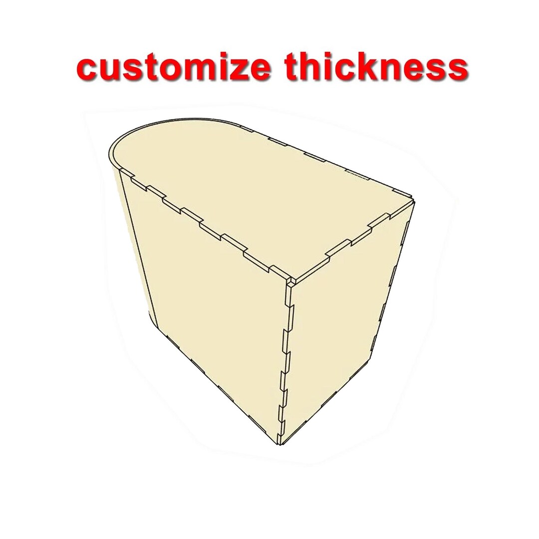 Laser Cut Files.boxes With Rounded Corners Customize SVG and DXF Files ...