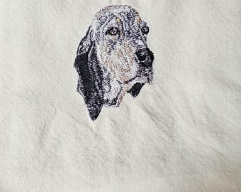 English Setter Embroidered Kitchen Towel