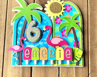 Summer Cake Topper | Popsicle Birthday Decoration