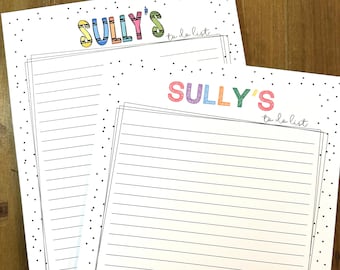Personalized Teacher Notepad | Custom To-Do List Tablet