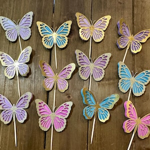 Butterfly Cupcake Toppers | Butterfly Party Decoration