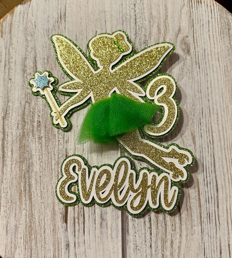 Fairy Cake Topper Fairy Themed Birthday Party Birthday Decoration Cake