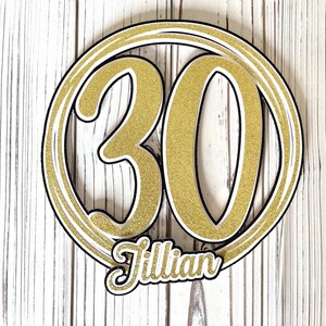Birthday Party Cake Topper | Milestone Cake Decoration