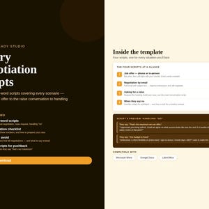 Salary Negotiation Scripts | 4 Word-for-Word Scripts | New Job Offer + Raise | Instant Download