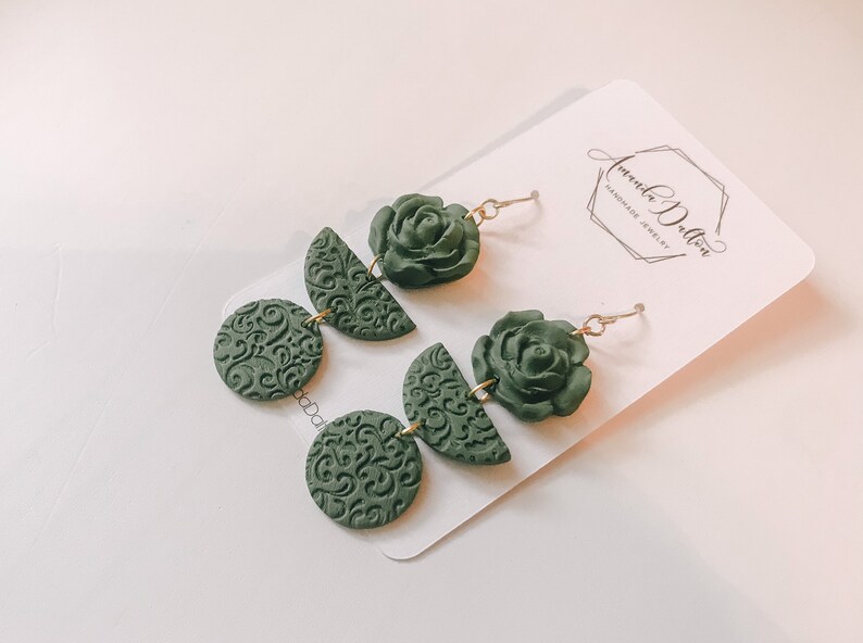 fashion earrings Floral drop earrings