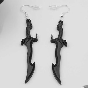 Gothic Sword Earrings