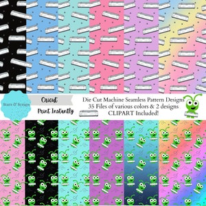 Cricut Maschine nahtlose Muster Cricut Maker Maskottchen Clipart png Cricket Cricut Maschine Scrapbook Papier niedlich Papier Pack Geschenkpapier