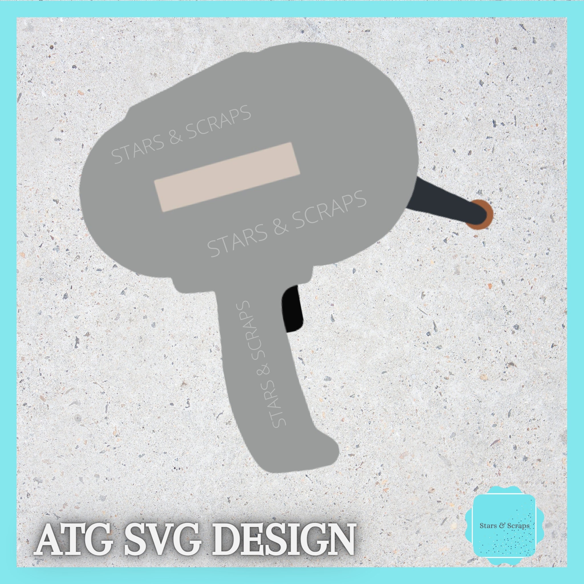 Scotch ATG Gun Clipart SVG PNG Paper Piecing Cut File, Print and Cut