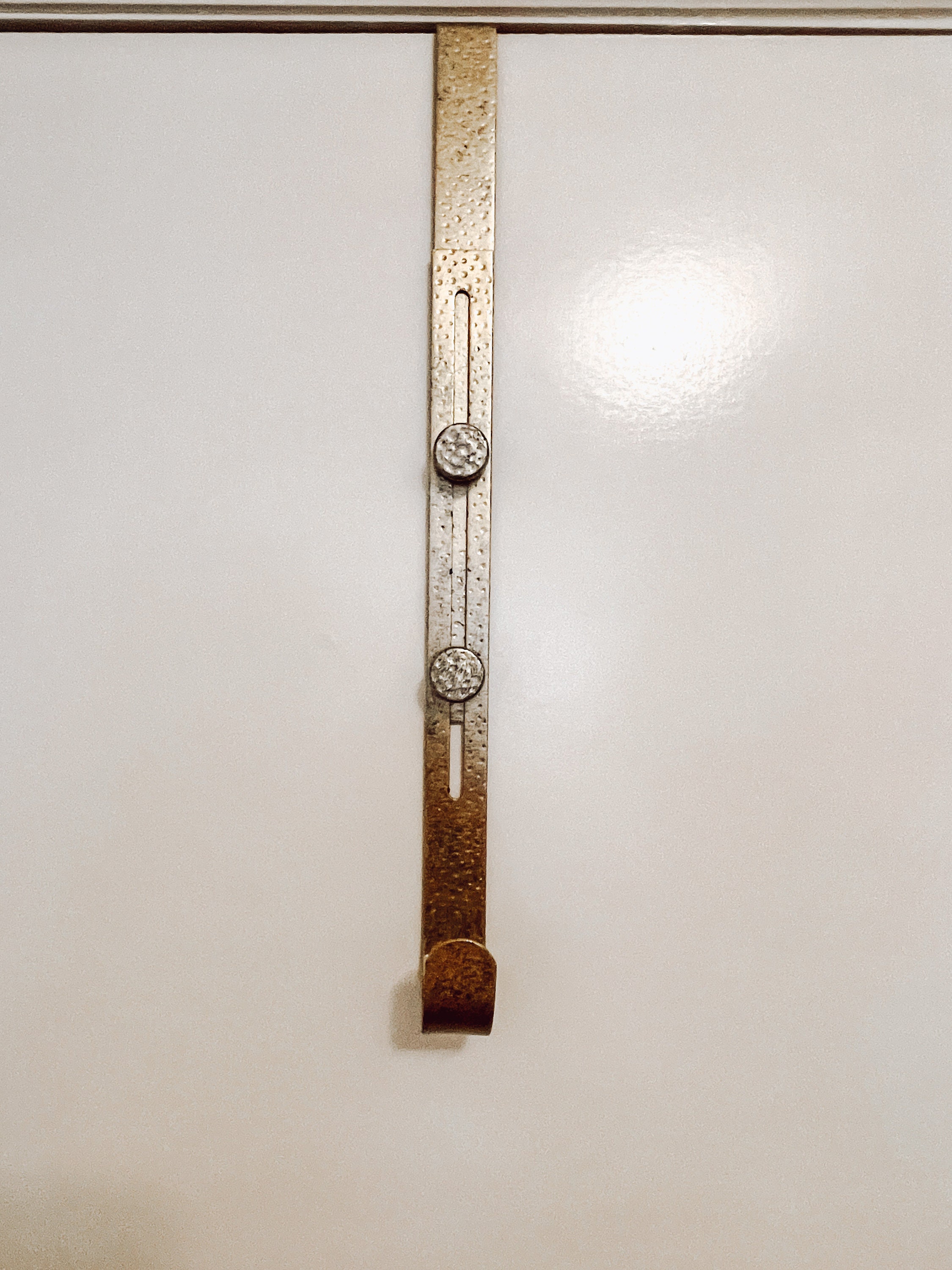 Adjustable Wreath Hanger Hammered Gold Over the Door Etsy