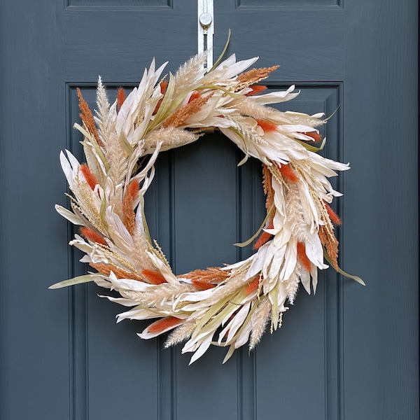 Corn Husk Wreath Etsy
