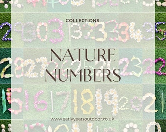 Numbers in Nature Wall Art - Etsy