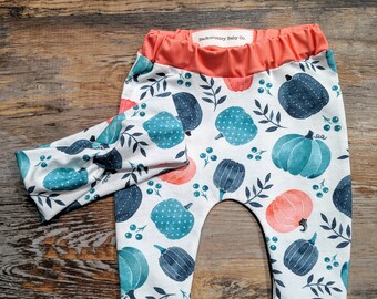 teal baby leggings