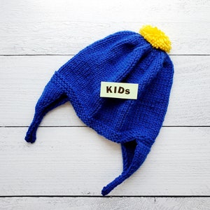 Blue and yellow chullo hat Clearance