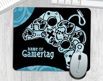 Tapis de souris personnalisé pour contrôleur GAMER pour garçons, tapis antidérapant pour ordinateur portable, Mac, tapis de souris de jeu, accessoires de bureau à domicile, cadeau d'anniversaire