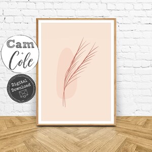 Floral Boho Print, Boho Botanical Decor, Boho Flower Print, Botanical Abstract Art, Abstract Modern Decor, DIGITAL DOWNLOAD