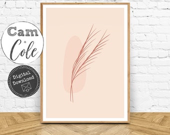Floral Boho Print, Boho Botanical Decor, Boho Flower Print, Botanical Abstract Art, Abstract Modern Decor, DIGITAL DOWNLOAD