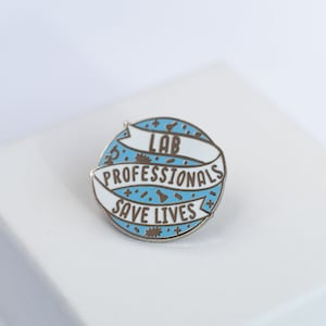 Pin de esmalte de profesionales de laboratorio / Microbiología / Regalo científico / Científico / Arte científico / Microbi