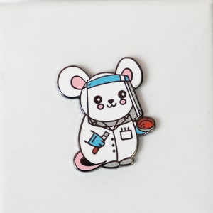 LAB RAT hard enamel pin / laboratory / scientist / med lab tech / scientist / science gift / microbiology / chemistry / biology / Microbi