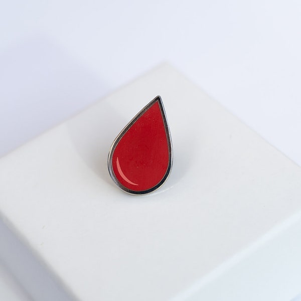 Blood drop Enamel Pin / Transfusion / Hematology / Phlebotomy / Blood Donor