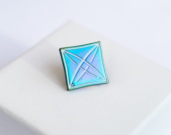 Chemistry Urine Crystal HOLOGRAPHIC Enamel Pin / Science / Laboratory / Medical Enamel Pins / Health care pins