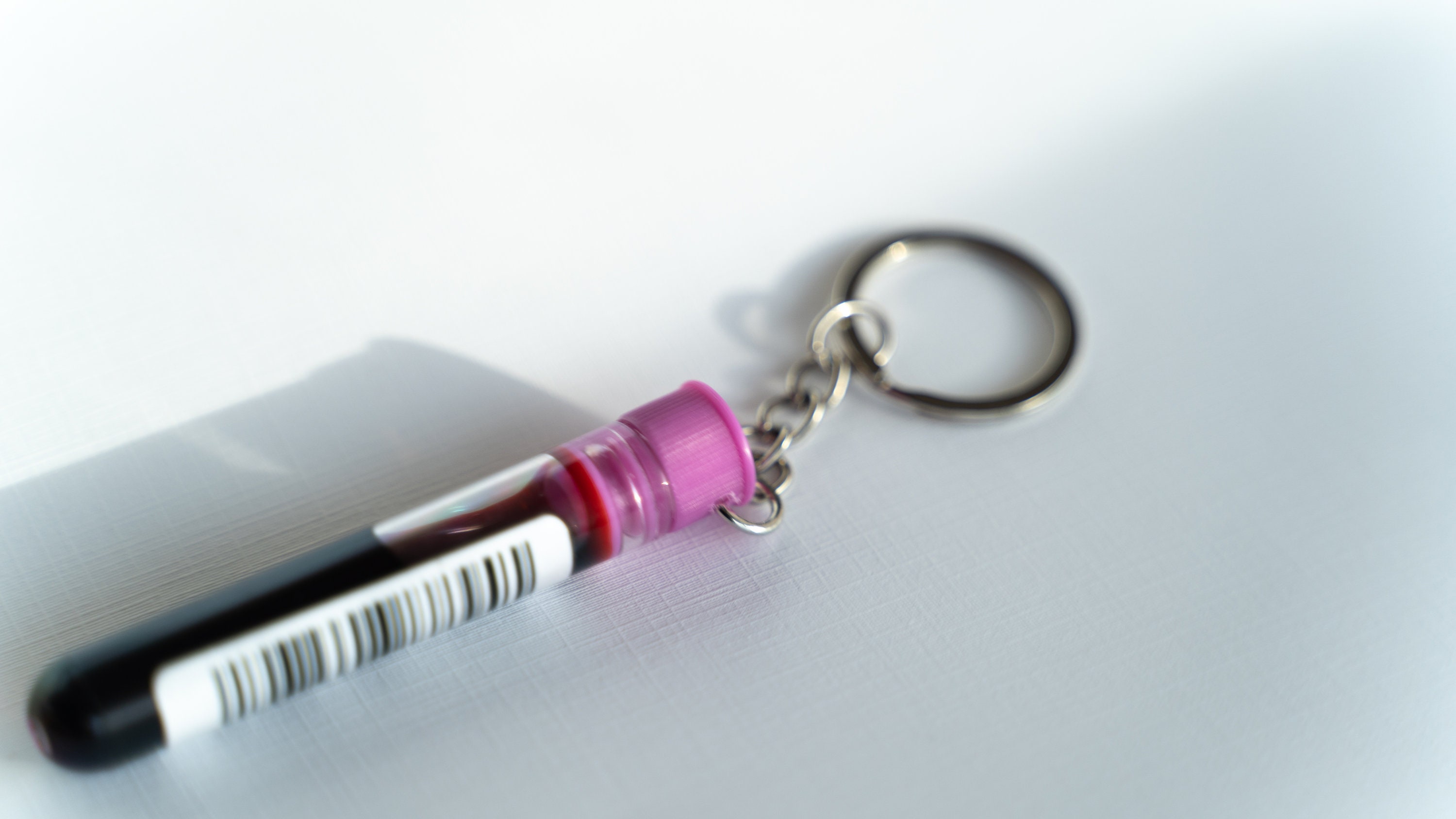 Blood Test Tube Keychain / Chemistry / Transfusion / Blood Etsy