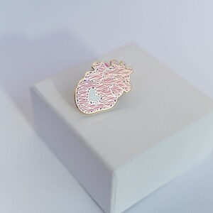 Histology Anatomical Heart Enamel Pin / Pathology / Microbi - Etsy