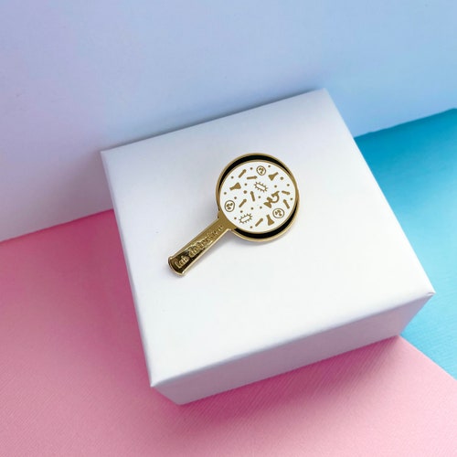 Lab Detective Enamel Pin / Science Laboratory / Researcher / Etsy
