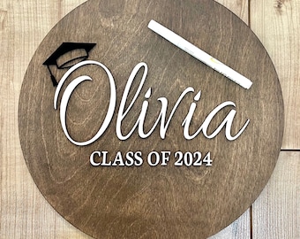 Personalized Class of 2024 Graduation Signature Sign/Alternative Guest Book/ 16 inches