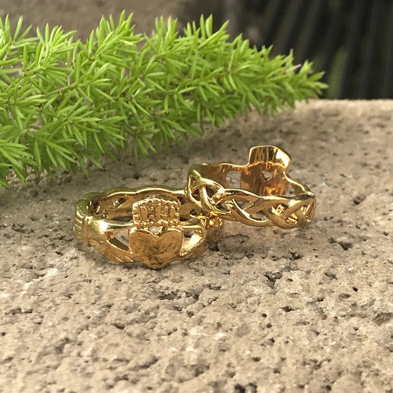 Love Loyalty Friendship Claddagh Band Personalize Claddagh Band Ring CQSSR561 Claddagh Rings Stainless Steel Celtic Claddagh Ring