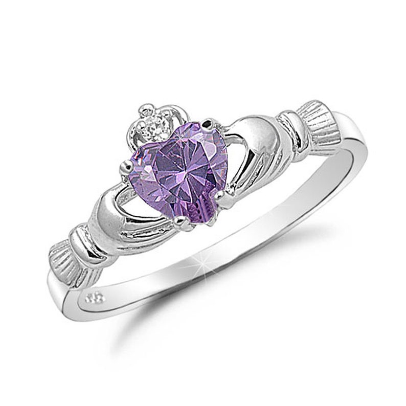 September Birthstone Ring Womens Claddagh Ring Irish Claddagh Etsy September birthstone ring womens claddagh ring irish claddagh etsy