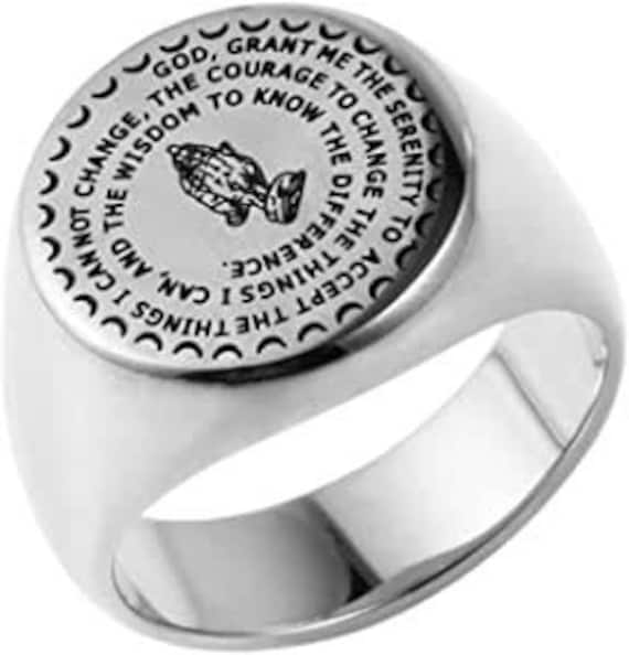 Ring Bible Verse Prayer Ring Christian Jewelry Etsy