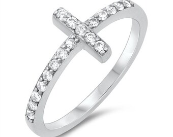 Tiffany Cross Ring - Etsy
