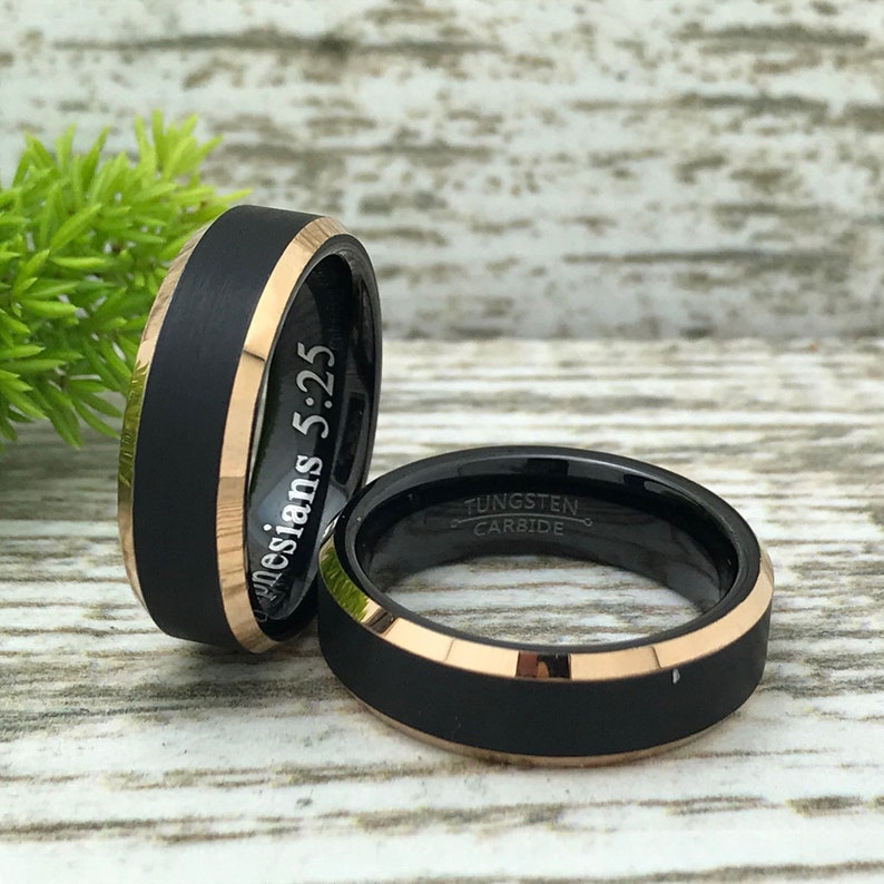6mm His and Hers Tungsten Wedding Rings Matching Couple Ring Etsy