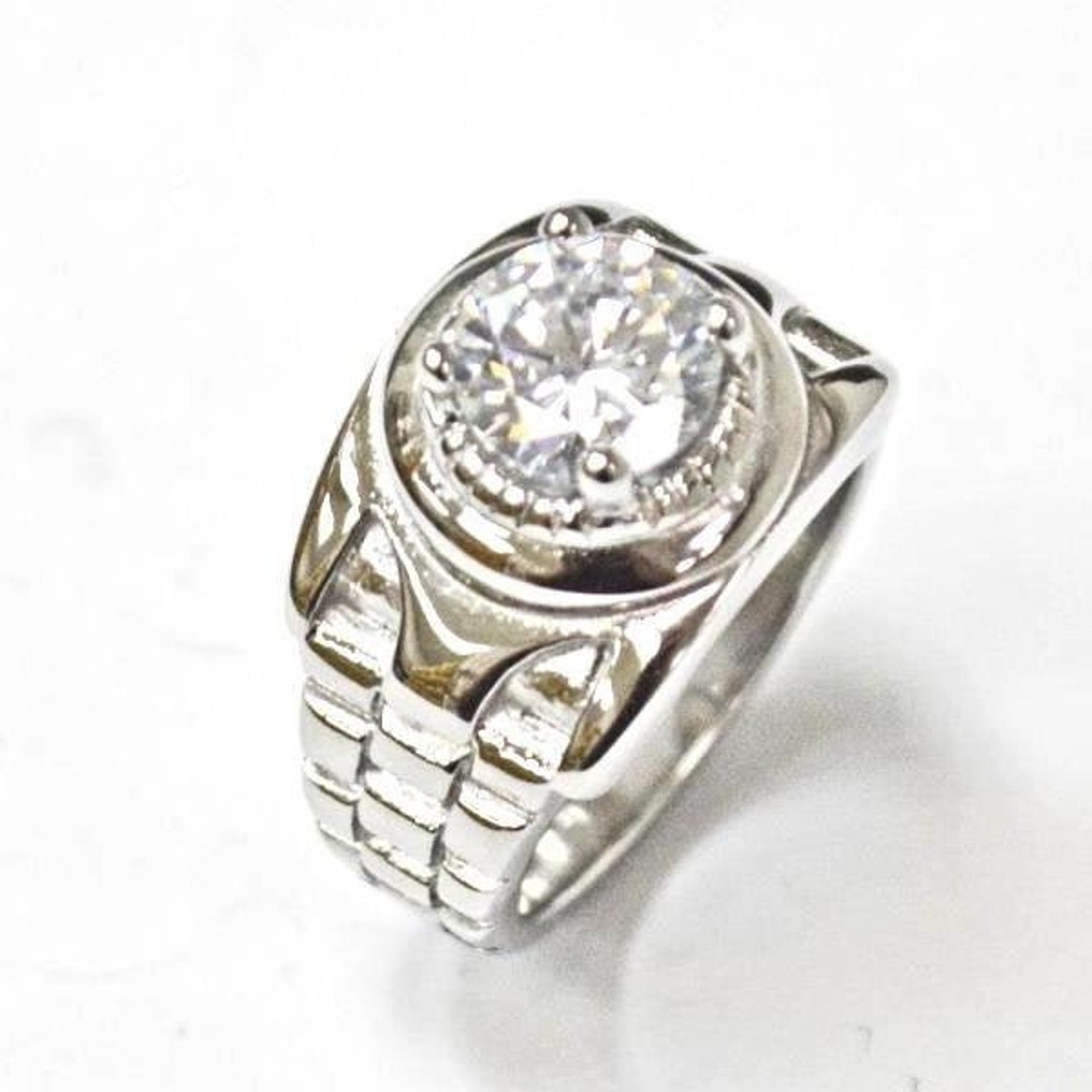 Men's Watchband Ring Stainless Steel Watchband Ring With Etsy UK