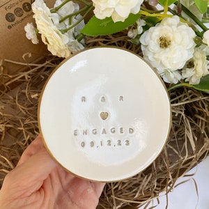 Personalised Engagement Gift, Engaged Ring Dish Personalised, Engagement Gift , Personalised Ring Dish, Wedding Gift