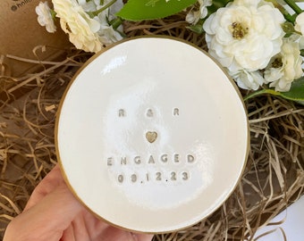 Personalised Engagement Gift, Engaged Ring Dish Personalised, Engagement Gift , Personalised Ring Dish, Wedding Gift