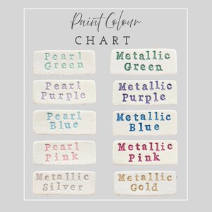 colour chart for paint colours to use on baby clouds
