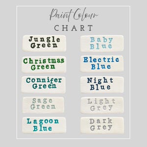 colour chart for paint colours to use on baby clouds