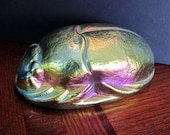 Favrile Chicago Art Glass Studio Art Deco Egyptian Revival Paperweight