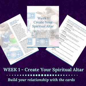 Tarot journal plus free course, learn the tarot for beginners, printable, instant download pdf ebook. image 6