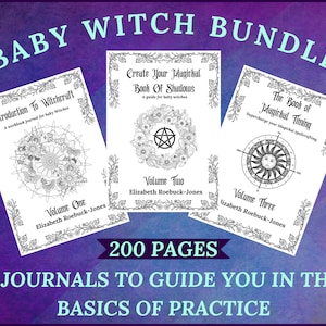 Baby Witch Bundle, Printable Grimoire, For Beginning Witches PDF A4 US Letter Size Instant Download