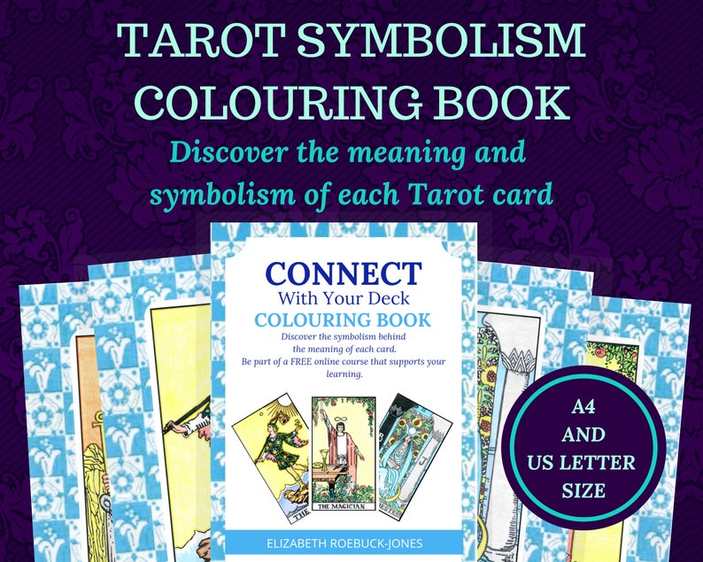 Download Tarot Rider Waite Smith Tarot Journal Coloring Book | Etsy