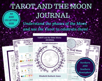 Tarot and the Moon journal PLUS the Esbats, for Baby Witches Instant Download PDF A4 and US Letter size.