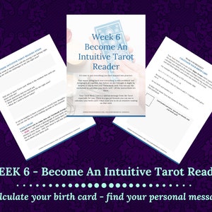 Tarot journal plus free course, learn the tarot for beginners, printable, instant download pdf ebook. image 8