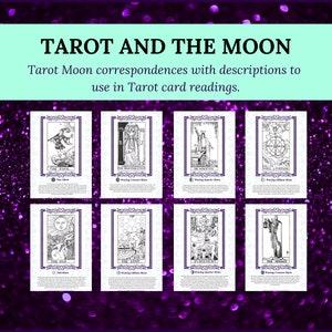 Tarot and the Moon journal PLUS the Esbats, for Baby Witches Instant Download PDF A4 and US Letter size. image 6