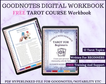 Goodnotes Tarot For Beginners Workbook And FREE Course Instant PDF Download