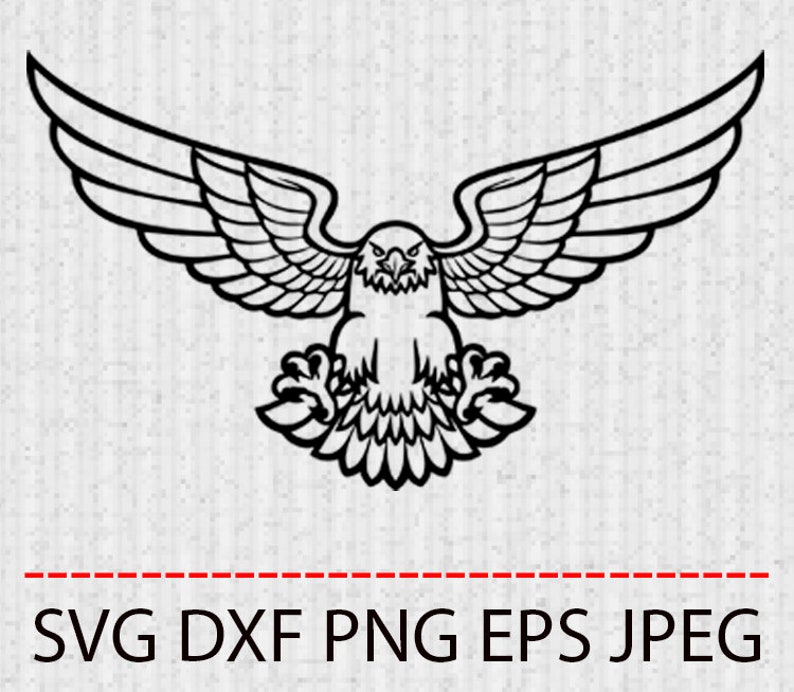 Download SVG Eagle clipart tattoo Vector Layered Cut File ...