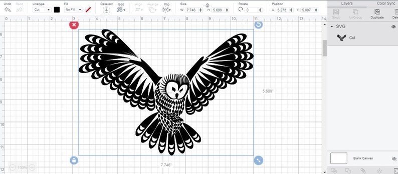 Download SVG Owl clipart tattoo Vector Layered Cut File Silhouette ...