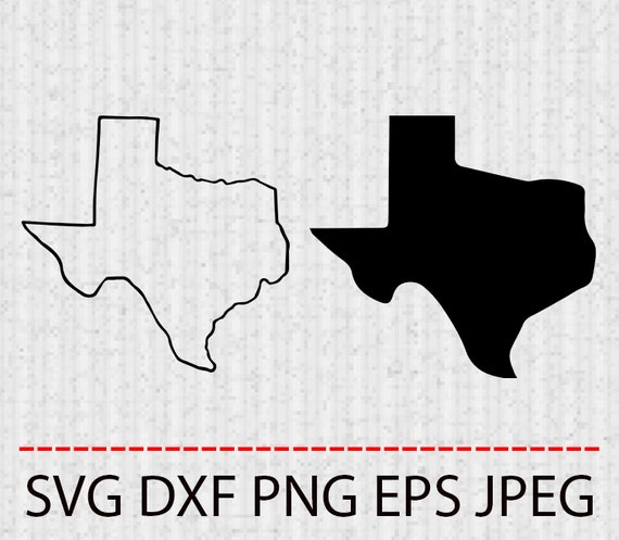 Download SVG Texas state outline MAP Vector Layered Cut File ...