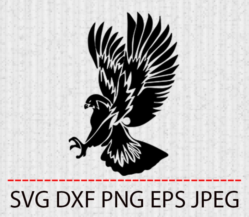 Svg Eagle Head Clipart Tattoo Vector Layered Cut File Etsy